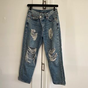 Urban Renewal Recycled Crossover Destroyed Jean